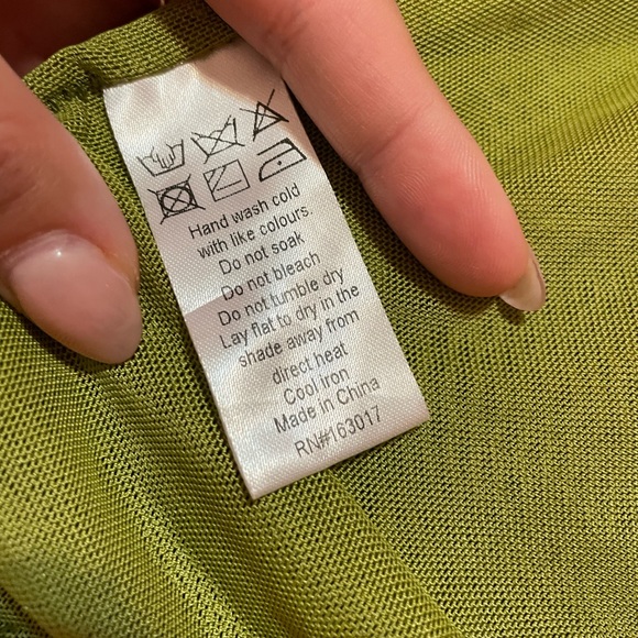 XS Green "The Goddess" Lioness Princess Polly Asymmetrical 90s Midi Dress - Picture 10 of 12